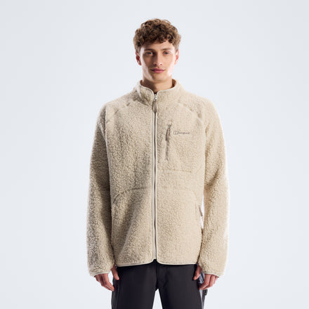 Men's Bamburgh Full Zip Loft Fleece - Stone