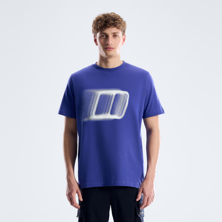 Men's Blockmorph Essential Tee - Bottle Blue